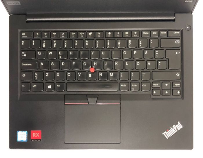Ультрабук Lenovo ThinkPad E490 / 14" (1920x1080) IPS / Intel Core i7-8565U (4 (8) ядра по 1.8 - 4.6 GHz) / 16 GB DDR4 / 256 GB SSD / AMD Radeon RX 550X, 2 GB GDDR5, 64-bit / WebCam / Win 10 Home б/в - изображение 8