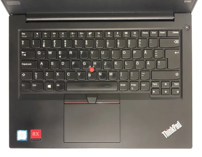 Ультрабук Lenovo ThinkPad E490 / 14" (1920x1080) IPS / Intel Core i7-8565U (4 (8) ядра по 1.8 - 4.6 GHz) / 16 GB DDR4 / 256 GB SSD / AMD Radeon RX 550X, 2 GB GDDR5, 64-bit / WebCam / Win 10 Home б/в - зображення 8