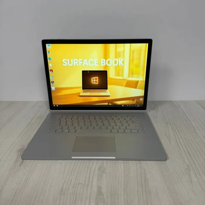 Ігровий ультрабук-трансформер Б-класу Microsoft Surface Book 2 / 15" (3240x2160) IPS Touch / Intel Core i7-8650U (4 (8) ядра по 1.9 - 4.2 GHz) / 16 GB DDR4 / 256 GB SSD NVMe / nVidia GeForce GTX 1060, 6 GB GDDR5, 192-bit / WebCam б/в - зображення 2