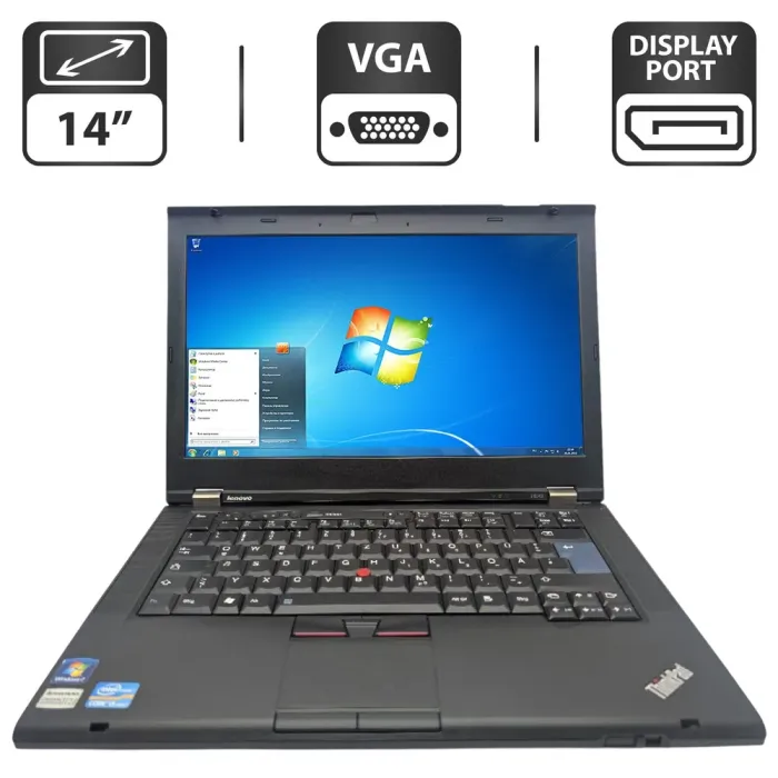 Ноутбук Lenovo ThinkPad T420 / 14" (1366x768) TN / Intel Core i5-2520M (2 (4) ядра по 2.5 - 3.2 GHz) / 6 GB DDR3 / 250 GB HDD / Intel HD Graphics 3000 / DVD-ROM б/в - зображення 1