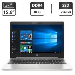 Ноутбук HP ProBook 450 G6 / 15.6" (1366x768) TN / Intel Core i5-8265U (4 (8) ядра по 1.6 - 3.9 GHz) / 8 GB DDR4 / 256 GB SSD / Intel UHD Graphics 620 / WebCam б/в