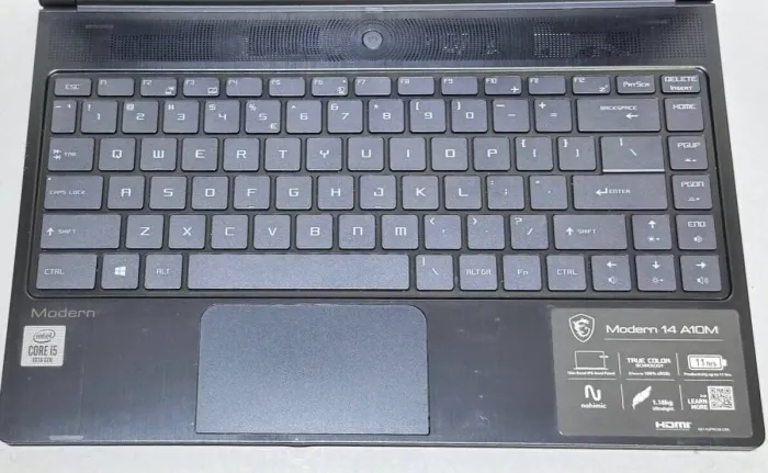 Ультрабук Б-клас Modern 14 MS-14B3 / 14" (1920x1080) TN / Intel Core i5-10210U (4 (8) ядра по 1.6 - 4.2 GHz) / 16 GB DDR4 / 512 GB SSD / Intel UHD Graphics / WebCam б/в - зображення 4