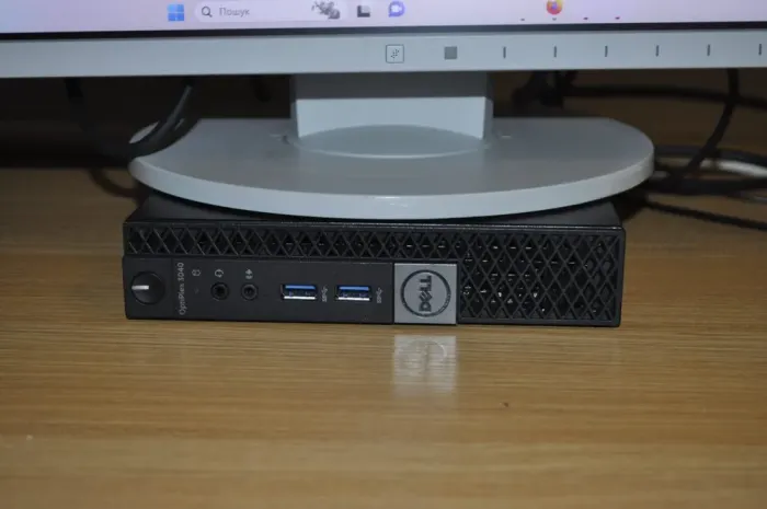 Комплект ПК: неттоп Dell OptiPlex 3040 Micro USFF / Intel Core i5-6500T (4 ядра по 2,5 - 3,1 ГГц) / 16 ГБ DDR3 / 500 ГБ SSD / Intel HD Graphics 530 / Windows 11 Pro / Блок + Монітор EIZO FlexScan EV2455 / 24" (1920x1200) IPS / Кабелі б/в - зображення 7