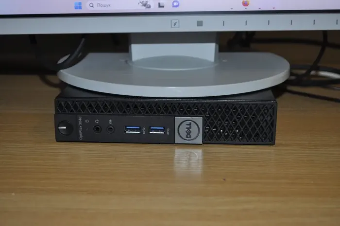 Комплект ПК: неттоп Dell OptiPlex 3040 Micro USFF / Intel Core i5-6500T (4 ядра по 2,5 - 3,1 ГГц) / 16 ГБ DDR3 / 500 ГБ SSD / Intel HD Graphics 530 / Windows 11 Pro / Блок + Монітор EIZO FlexScan EV2455 / 24" (1920x1200) IPS / Кабелі б/в - зображення 7