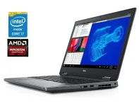 Мобільна робоча станція Dell Precision 7730 / 17.3" (1920x1080) IPS / Intel Core i7-8750H (6 (12) ядер по 2.2 - 4.1 GHz) / 32 GB DDR4 / 512 GB SSD / AMD Radeon Pro WX 7100, 8 GB GDDR5, 256-bit / WebCam / HDMI б/в
