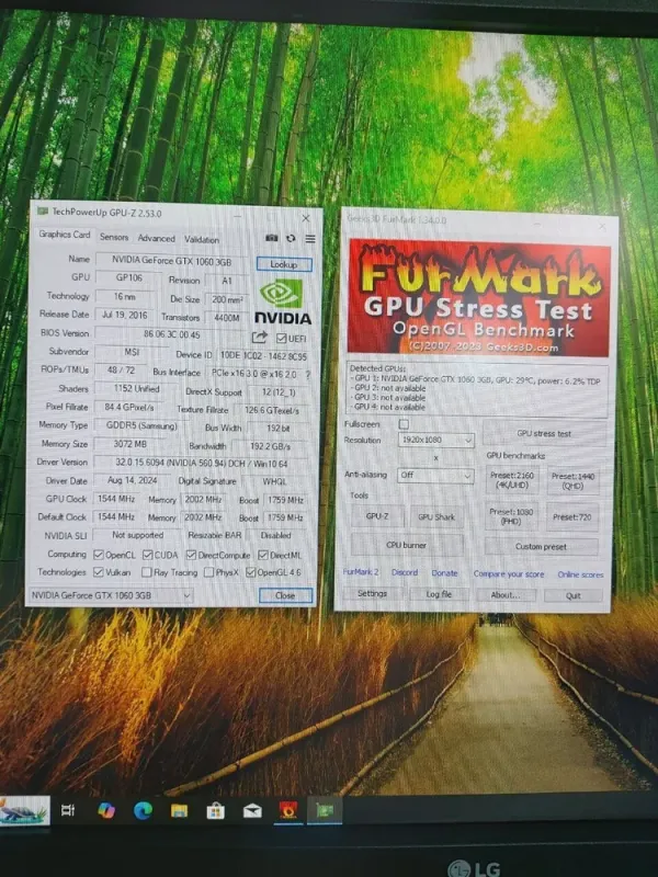 Комплект: Lenovo ThinkCentre M800 Tower / Intel Core i5-6500 (4 ядра по 3.2 - 3.6 GHz) / 16 GB DDR4 / 512 GB SSD / nVidia GeForce GTX 1060, 3 GB GDDR5, 192-bit / DVD-ROM + Монітор LG 24MB37PM-B / 24" (1920x1080) IPS + Кабелі DVI та живлення б/в - зображення 8