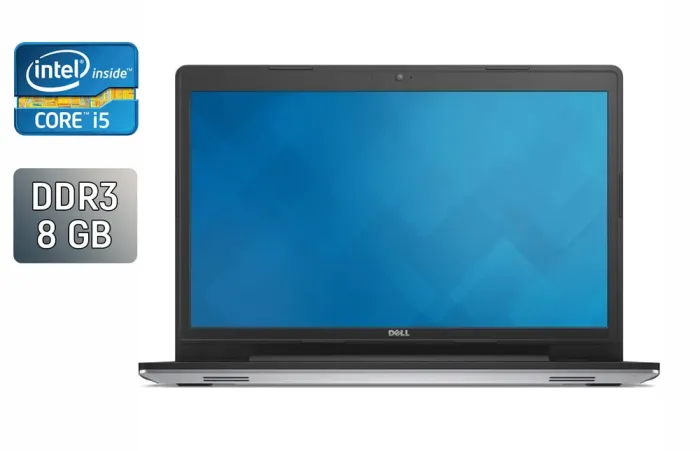 Ноутбук Dell Inspiron 5748 / 17.3" (1600x900) TN / Intel Core i5-4210U (2 (4) ядра по 1.7 - 2.7 GHz) / 8 GB DDR3 / 240 GB SSD / Intel HD Graphics 4400 / WebCam / Windows 10 б/в - зображення 1