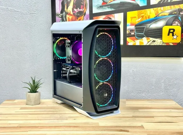 Ігровий ПК AeroCool Aero One Eclipse-G-WT-v1 Tower / Intel Core i5-14600KF (14 (20) ядер по 2.6 - 5.3 GHz) / 32 GB DDR5 / 1000 GB SSD / nVidia GeForce RTX 4060 Ti, 16 GB GDDR6, 128-bit / 600W б/в - зображення 2