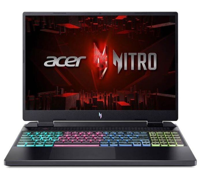Ігровий ноутбук Acer Nitro 16 AN16-41-R0ZY / 16" (1920x1080) IPS / AMD Ryzen 7 7735HS (8 (16) ядер по 3,2 - 4,75 ГГц) / 16 ГБ DDR5 / 960 ГБ SSD / nVidia GeForce RTX 4070, 8 ГБ GDDR6, 128-біт / Веб-камера б/в - зображення 2