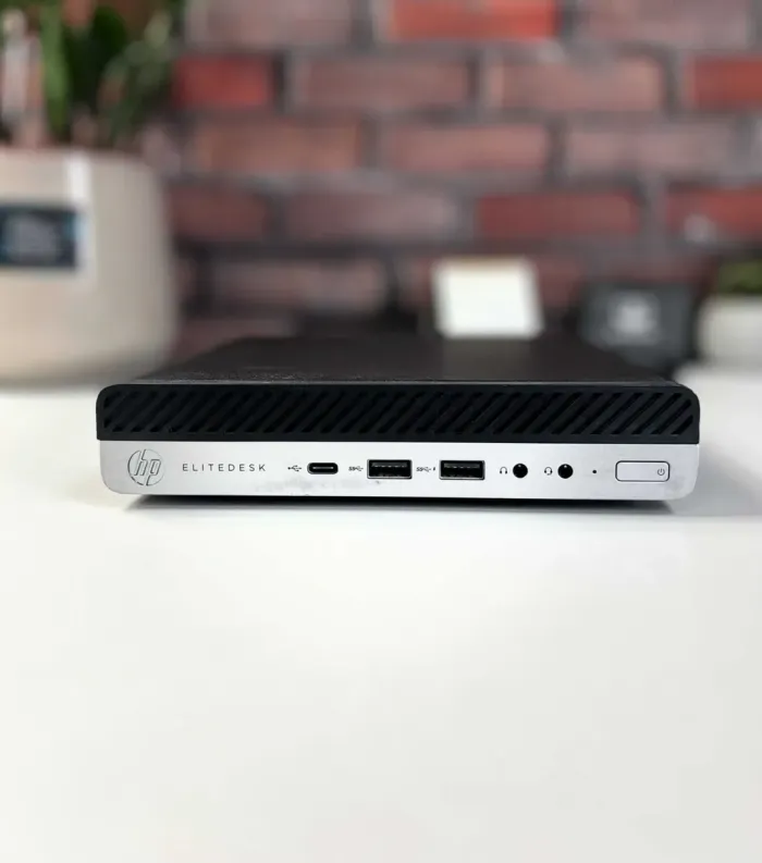 Неттоп HP EliteDesk 800 G4 USFF / Intel Core i5-8400T (6 ядер по 1,7 - 3,3 ГГц) / 16 ГБ DDR4 / 256 ГБ SSD / Intel HD Graphics 630 б/в - изображение 3