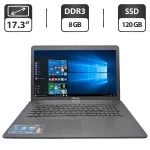 Ноутбук Asus F751M / 17.3" (1600x900) TN / Intel Celeron N2940 (4 ядра по 1.83 - 2.25 GHz) / 8 GB DDR3 / 120 GB SSD / Intel HD Graphics / WebCam / DVD-ROM б/в