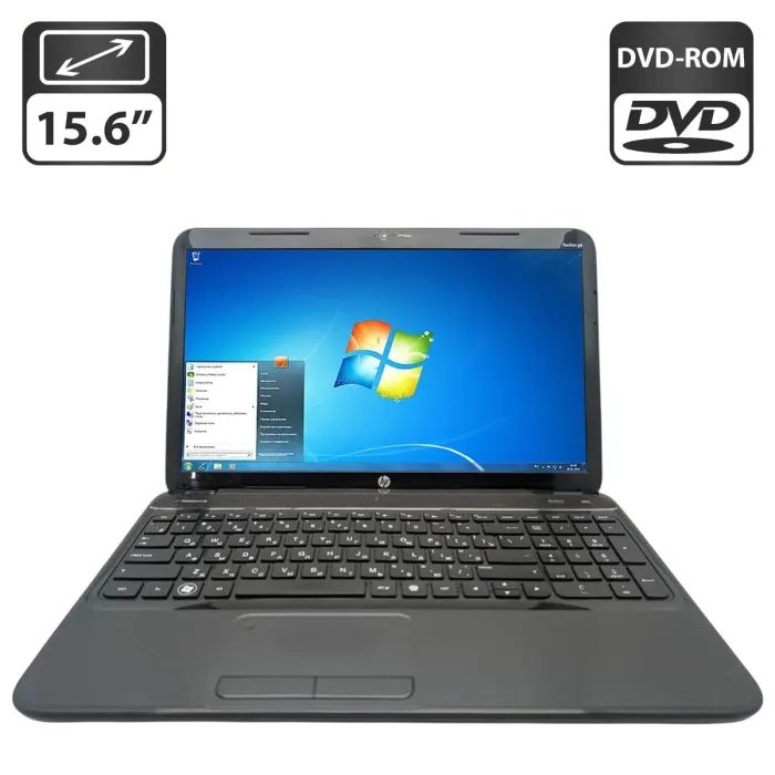 Ноутбук HP Pavilion G6-2200SR / 15.6" (1366x768) TN / AMD E2-1800 (2 ядра по 1.7 GHz) / 6 GB DDR3 / 320 GB HDD / AMD Radeon HD 7340 Graphics / WebCam / DVD-ROM б/в - зображення 1