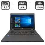 Ноутбук Acer Aspire ES1-711 / 17.3" (1600x900) TN / Intel Pentium N3540 (4 ядра по 2.16 - 2.66 GHz) / 8 GB DDR3 / 120 GB SSD / Intel HD Graphics / WebCam / DVD-ROM б/в