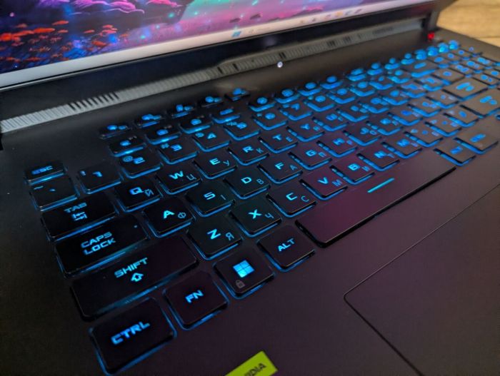 Ігровий ноутбук Asus ROG Strix G733PY / 17,3" (2560x1440) IPS / AMD Ryzen 9 7945HX (16 (32) ядер по 2,5 - 5,4 ГГц) / 64 ГБ DDR5 / 1000 ГБ SSD / nVidia GeForce RTX 4090, 16 ГБ GDDR6, 256-біт / Веб-камера / HDMI / Windows 11 б/в - зображення 6
