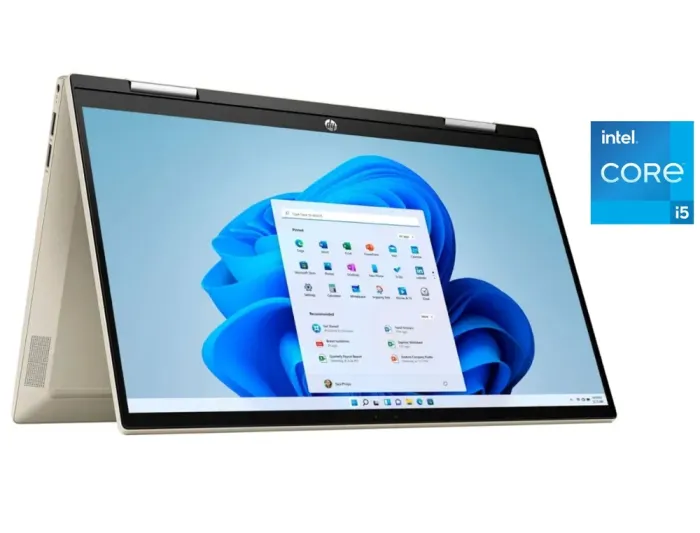 Ультрабук-трансформер HP Pavilion x360 14m-dy0033dx / 14" (1920x1080) IPS Touch / Intel Core i5-1135G7 (4 (8) ядра по 2.4 - 4.2 GHz) / 8 GB DDR4 / 512 GB SSD / Intel Iris Xe Graphics / WebCam б/в - зображення 1