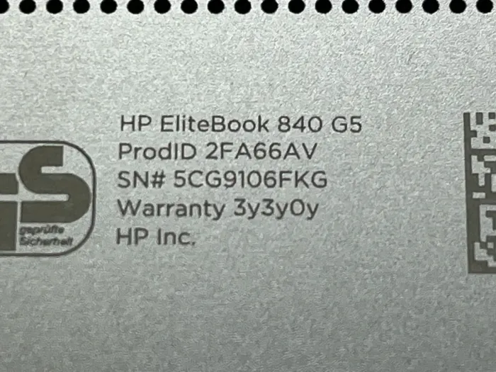 Ноутбук Б-клас HP EliteBook 840 G5 / 14" (1920x1080) IPS / Intel Core i7-8550U (4 (8) ядра по 1.8 - 4.0 GHz) / 8 GB DDR3 / 256 GB SSD / WebCam / USB 3.0 / HDMI / Без акб б/в - зображення 7