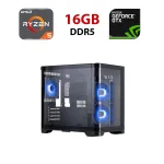 Ігровий ПК FORSAGE UV5-BK-2FC7R-1FC7 Black Tower / AMD Ryzen 5 8400F (6 (12) ядер по 4.2 - 4.7 GHz) / 8 GB DDR5 / 480 GB SSD / nVidia GeForce GTX 1060, 6 GB GDDR5, 192-bit б/в