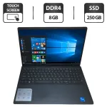 Ноутбук Б-клас Dell Inspiron 15 3511 / 15.6" (1920x1080) IPS Touch / Intel Core i5-1135G7 (4 (8) ядра по 4.2 GHz) / 8 GB DDR4 / 250 GB SSD / Intel UHD Graphics / WebCam / Windows 10 б/в