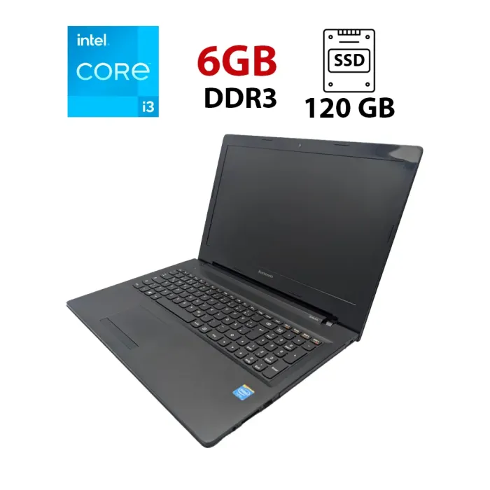 Ноутбук Lenovo G50-70 / 15.6" (1366x768) TN / Intel Core i3-4030U (2 (4) ядра по 1.9 GHz) / 6 GB DDR3 / 120 GB SSD / Intel HD Graphics 4400 / WebCam б/в - зображення 1