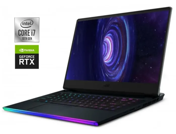 Ігровий ноутбук Б-клас MSI GE66 Raider 10SFS / 15.6" (1920x1080) IPS / Intel Core i7-10750H (6 (12) ядер по 2.6 - 5.0 GHz) / 16 GB DDR4 / 512 GB SSD / nVidia GeForce RTX 2070 Super, 8 GB GDDR6, 256-bit / WebCam б/в - зображення 1