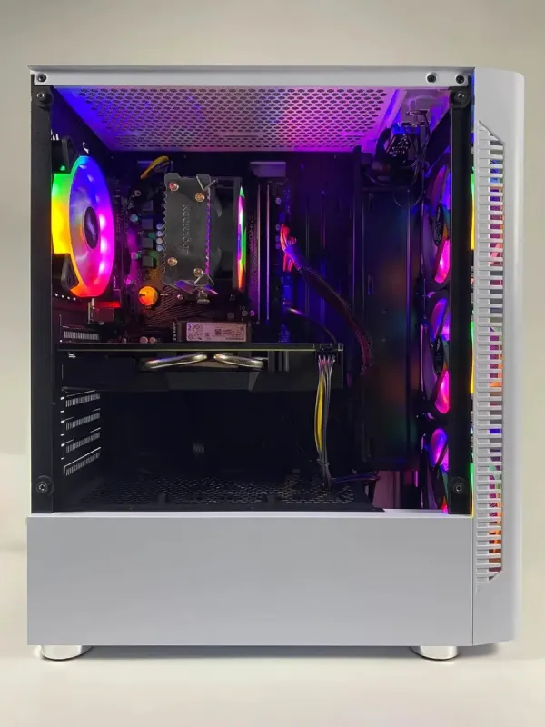 Ігровий ПК 1STPlayer DK-D4 / AMD Ryzen 5 5500 (6 (12) ядер по 3.6 - 4.2 GHz) / 16 GB DDR4 / 128 GB SSD + 1000 GB HDD / AMD Radeon RX 580 2048SP, 8 GB GDDR5, 256-bit / 500 W / ASRock A520M-HVS б/в - зображення 6