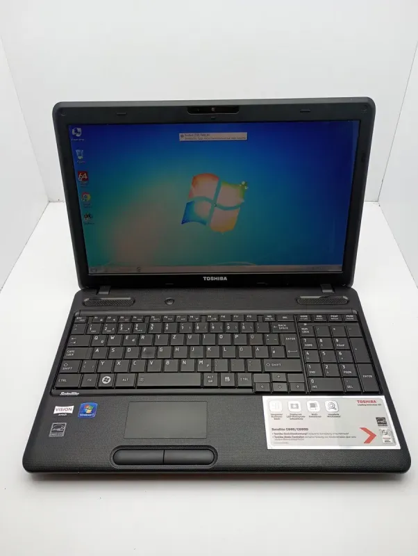 Ноутбук Toshiba Satellite C660 / 15.6" (1366x768) TN / AMD E-300 (2 ядра по 1.3 GHz) / 6 GB DDR3 / 120 GB SSD / AMD Radeon HD 6310 Graphics / WebCam б/в - зображення 7