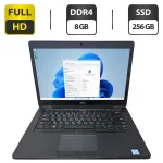 Ультрабук Dell Latitude 5480 / 14" (1920x1080) TN / Intel Core i5-6300U (2 (4) ядра по 2.4 - 3.0 GHz) / 8 GB DDR4 / 256 GB SSD / Intel HD Graphic 520 / WebCam б/в