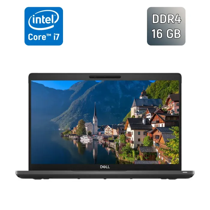 Ультрабук Б-клас Dell Latitude 5400 / 14" (1920x1080) IPS / Intel Core i7-8665U (4 (8) ядра по 1.9 - 4.8 GHz) / 16 GB DDR4 / 256 GB SSD / Intel UHD Graphics 620 / WebCam / TouchID б/в - зображення 1