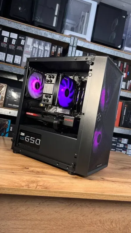 Збірка під замовлення: ігровий ПК ProLogix E102 Tempered Glass and Mesh Black Tower / AMD Ryzen 7 5700X (8 (16) ядер по 3.4 - 4.6 GHz) / 16 GB DDR4 / 512 GB SSD M.2 / AMD Radeon RX 7600, 8 GB GDDR6, 128-bit / 650W б/в - зображення 9