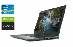 Мобільна робоча станція Dell Precision 7740 / 17.3" (1920x1080) IPS / Intel Xeon E-2276M (6 (12) ядер по 2.8 - 4.7 GHz) / 32 GB DDR4 / 512 GB SSD / nVidia Quadro RTX 4000, 8 GB GDDR6, 256-bit / WebCam / Windows 10 б/в