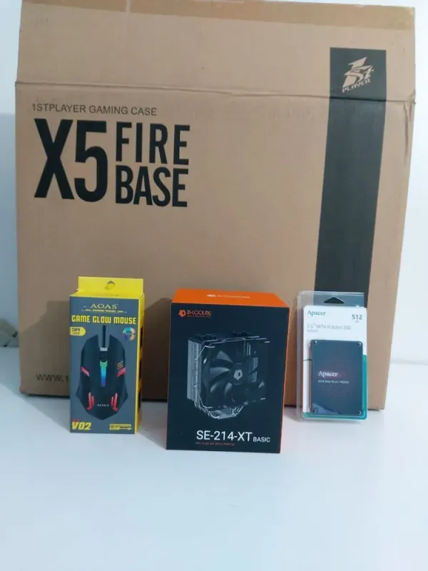 Комп'ютер 1stPlayer X5 Fire Base Tower / Intel Core i7-4790 (4 (8) ядра по 3,6 - 4,0 ГГц) / 32 ГБ DDR3 / 120 ГБ SSD + 512 ГБ SSD + 500 ГБ HDD / AMD Radeon R9 390, 8 ГБ GDDR5, 512-біт / 630 Вт б/в - зображення 7