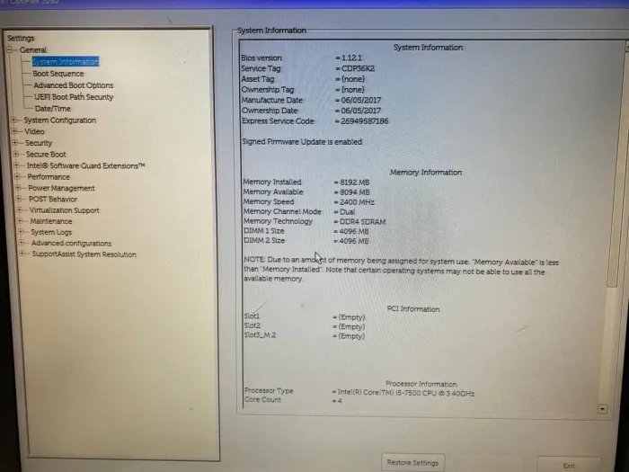Комп'ютер Dell OptiPlex 3050 SFF / Intel Core i5-7500 (4 ядра по 3.4 - 3.8 GHz) / 8 GB DDR4 / 240 GB SSD / Intel HD Graphics 630 / DVD-ROM б/в - зображення 7