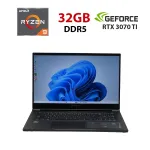 Ігровий ноутбук Б-класу Maingear Vector Pro 17 MG-VCP2-17A3070T / 17,3" (1920x1080) IPS / AMD Ryzen 9 6900HX (8 (16) ядер по 3,3 - 4,9 ГГц) / 32 ГБ DDR5 / 960 ГБ SSD / nVidia GeForce RTX 3070 Ti, 8 ГБ GDDR6, 256-bit / WebCam б/в