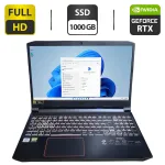 Ігровий ноутбук Acer Nitro 5 / 15.6" (1920x1080) IPS / Intel Core i5-10300H (4 (8) ядра по 2.5 - 4.5 GHz) / 16 GB DDR4 / 1000 GB SSD / nVidia GeForce RTX 3060, 6 GB GDDR6, 192-bit / WebCam б/в