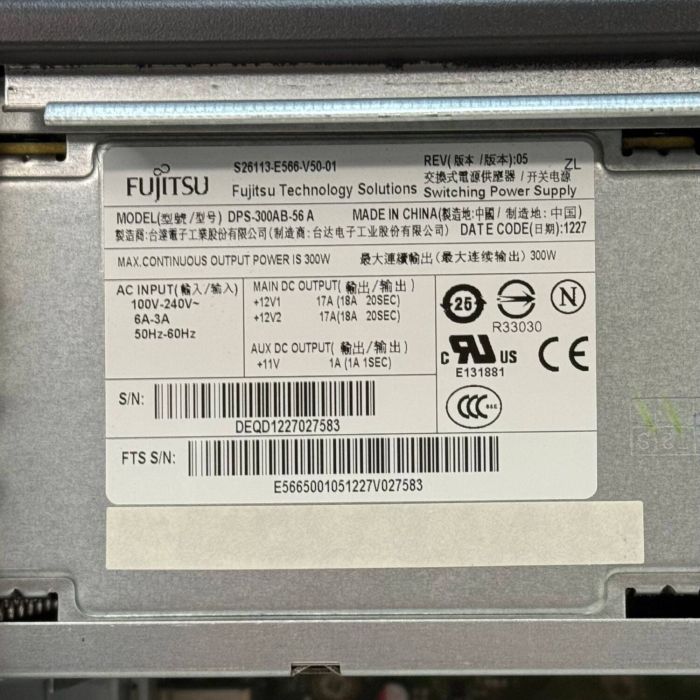 Комп'ютер Fujitsu Celsius W420 Tower / Intel Core i5-3470 (4 ядра по 3,2 - 3,6 ГГц) / 8 ГБ DDR3 / 500 ГБ HDD / Intel HD Graphics 2500 / DVD-ROM б/в - изображение 6