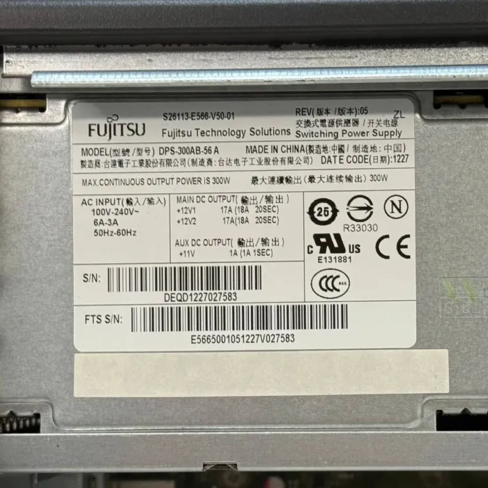 Комп'ютер Fujitsu Celsius W420 Tower / Intel Core i5-3470 (4 ядра по 3,2 - 3,6 ГГц) / 8 ГБ DDR3 / 500 ГБ HDD / Intel HD Graphics 2500 / DVD-ROM б/в - зображення 6