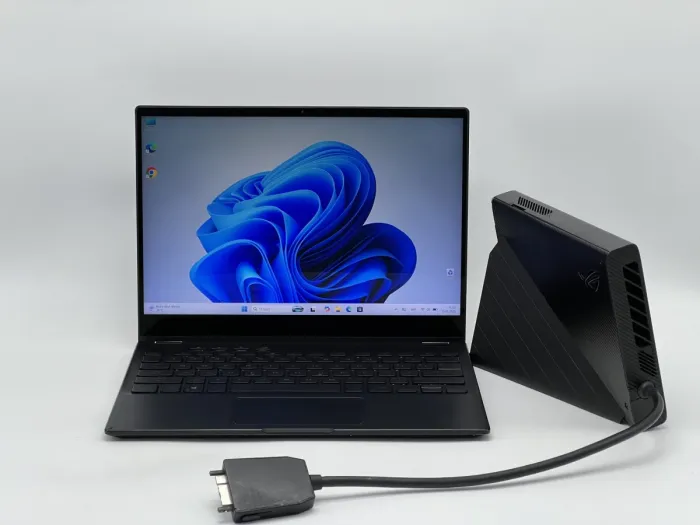 Ноутбук Asus Rog Flow X13 GV301QH-XS98-B\ NVIDIA GeForce RTX 3080 16GB, AMD Ryzen 9 5980HS, 32 GB, 960 GB, NVIDIA GeForce GTX 1650 Max - Q Design, 3840x2400, IPS [TI2607301] БУ - зображення 2