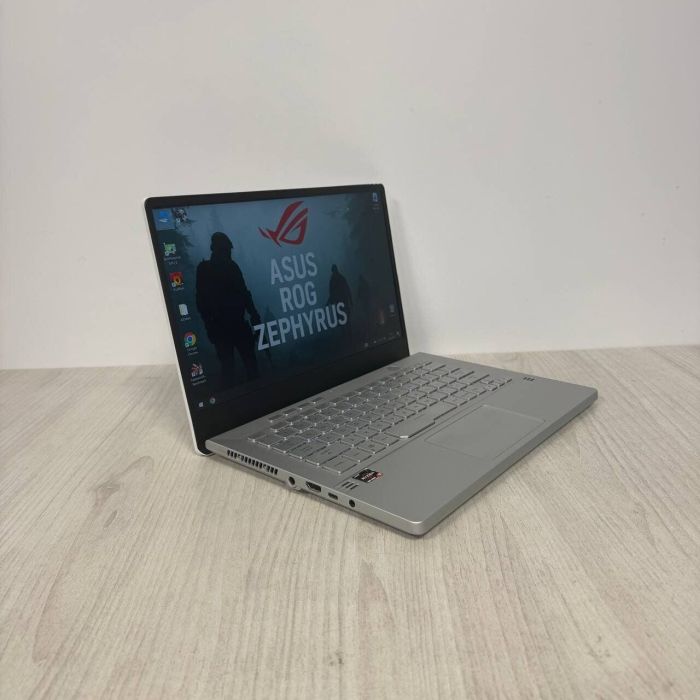 Ігровий ультрабук Б-класу Asus ROG Zephyrus G14 GA401IV / 14" (1920x1080) IPS / AMD Ryzen 9 4900HS (8 (16) ядер по 3.0 - 4.3 GHz) / 16 GB DDR4 / 512 GB SSD NVMe / nVidia GeForce RTX 2060 Max-Q, 6 GB GDDR6, 192-bit б/в - изображение 4