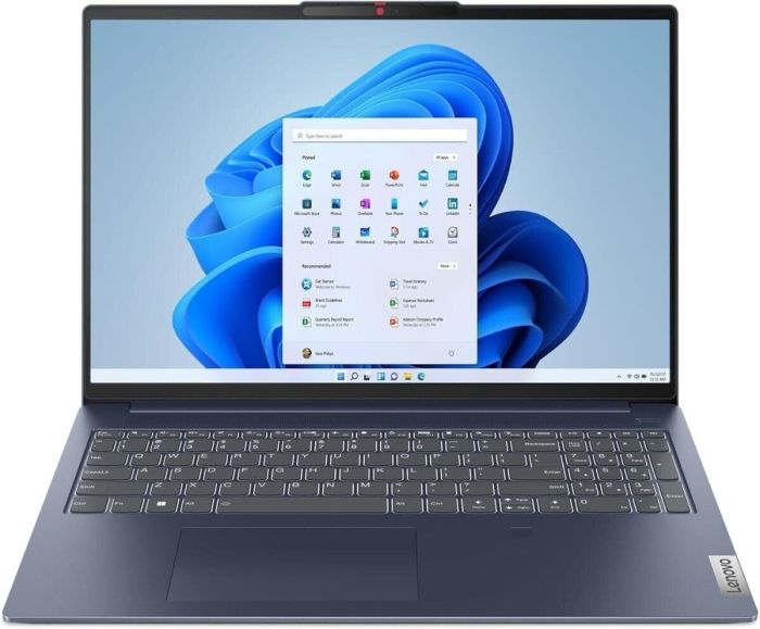 Ультрабук Lenovo IdeaPad Slim 5 16IRU9 / 16" (1920x1200) IPS Touch / Intel Core 7 150U (10 (12) ядер по 1.8 - 5.4 GHz) / 16 GB DDR5 / 1000 GB SSD / Intel Graphics / WebCam / Win 11 б/в - зображення 2