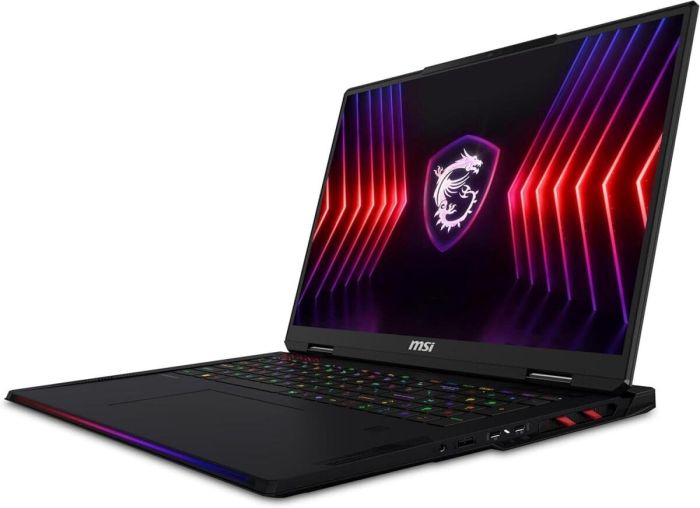 Ігровий ноутбук MSI Raider A18 HX / 18" (2560x1600) IPS / AMD Ryzen 9 7945HX (16 (32) ядра по 2,5 - 5,4 ГГц) / 32 ГБ DDR5 / 1000 ГБ SSD M.2 / nVidia GeForce RTX 4080, 12 ГБ GDDR6X, 192-біт / WebCam / Win 11 б/в - зображення 5