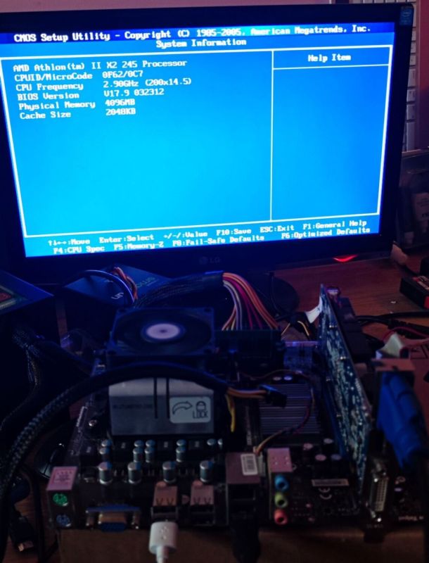 Комплект: Материнська плата MSI 760GM-P21 / AM3 / AMD Athlon II X2 245 (2 ядра по 2.9 GHz) / 4 GB DDR3 + Кулер б/в - зображення 3