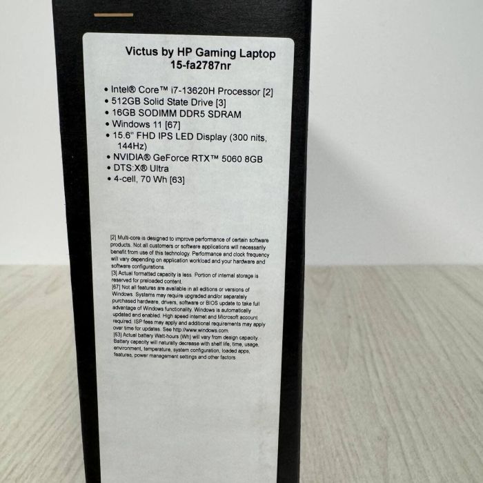 Ігровий ноутбук HP Victus 15-fa2787nr / 15,6" (1920x1080) IPS / Intel Core i7-13620H (10 (16) ядер по 2,4 - 4,9 ГГц) / 16 ГБ DDR5 / 512 ГБ SSD / nVidia GeForce RTX 5060, 8 ГБ GDDR7, 128-біт / WebCam - зображення 7