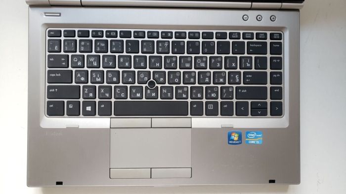 Ноутбук HP EliteBook 8470p / 14" (1600x900) TN / Intel Core i5-3320M (2 (4) ядра по 2.6 - 3.3 GHz) / 8 GB DDR3 / 256 GB SSD / Intel HD Graphics 4000 / WebCam / DVD-ROM б/в - зображення 3