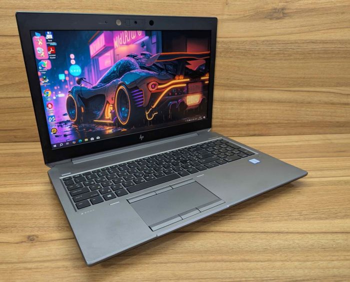 Мобільна робоча станція класу B HP zBook 15 G6 / 15,6" (1920x1080) IPS / Intel Core i7-9750H (6 (12) ядер по 2,6 - 4,5 ГГц) / 16 ГБ DDR4 / 480 ГБ SSD + 128 ГБ SSD / nVidia Quadro T2000, 4 ГБ GDDR5, 128-біт / Веб-камера / Сканер відбитків пальців / Win б/в - зображення 4