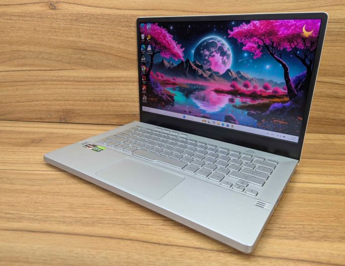 Ігровий ноутбук Asus ROG Zephyrus G14 GA401IV / 14" (1920x1080) IPS / AMD Ryzen 7 4800HS (8 (16) ядер по 2,9 - 4,2 ГГц) / 24 ГБ DDR4 / 1000 ГБ SSD / nVidia GeForce RTX 2060, 6 ГБ GDDR6, 192-біт / HDMI / Windows 11 б/в - зображення 5