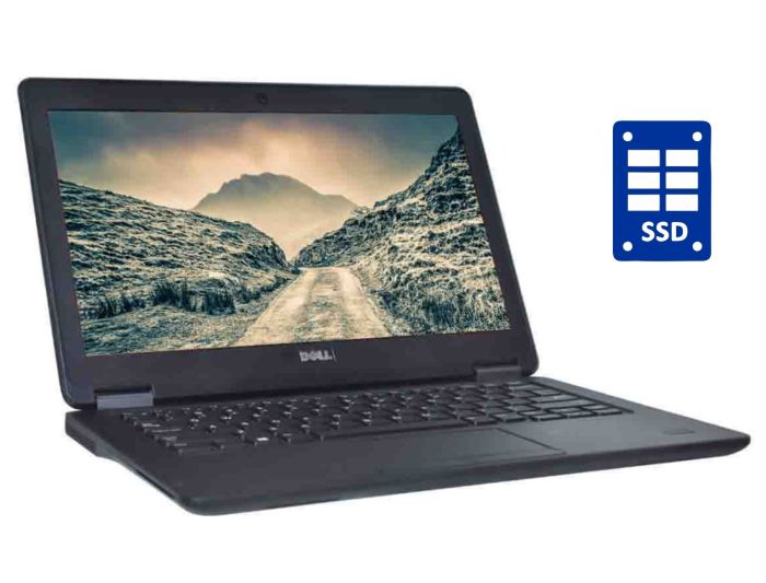 Нетбук Б-клас Dell Latitude E7250 / 12.5" (1366x768) TN / Intel Core i3-5010U (2 (4) ядра по 2.1 GHz) / 8 GB DDR3 / 128 GB SSD / Intel HD Graphics 5500 / WebCam / Win 10 Home б/в - изображение 1