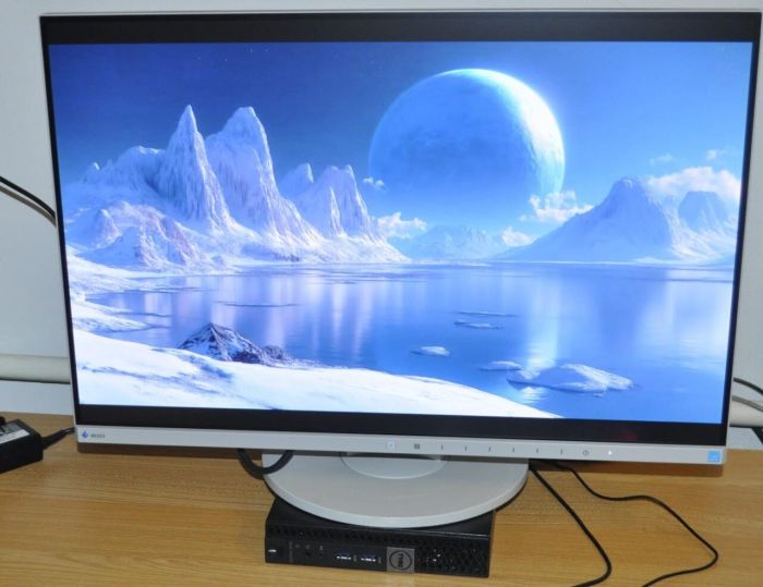 Комплект ПК: неттоп Dell OptiPlex 3040 Micro USFF / Intel Core i5-6500T (4 ядра по 2,5 - 3,1 ГГц) / 16 ГБ DDR3 / 500 ГБ SSD / Intel HD Graphics 530 / Windows 11 Pro / Блок + Монітор EIZO FlexScan EV2455 / 24" (1920x1200) IPS / Кабелі б/в - изображение 8