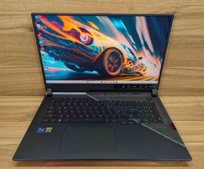 Ігровий ноутбук Asus ROG Strix G733ZW / 17,3" (2560x1440) IPS / Intel Core i9-12900H (14 (20) ядер по 3,8 - 5,0 ГГц) / 32 ГБ DDR5 / 1000 ГБ SSD / nVidia GeForce RTX 3070 Ti, 8 ГБ GDDR6X, 256-біт / HDMI / Windows 11 б/в - зображення 2