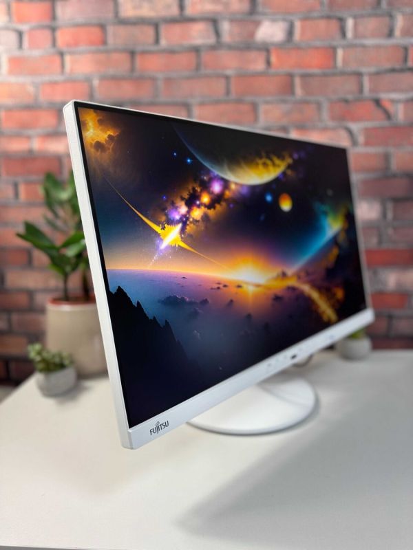 Монітор Fujitsu P24-9T / 24" (1920x1080) IPS / VGA, HDMI, DisplayPort, USB-Type-C, USB-Hub, Audio / Вбудовані колонки 2x 2W / VESA 100x100 б/в - зображення 4