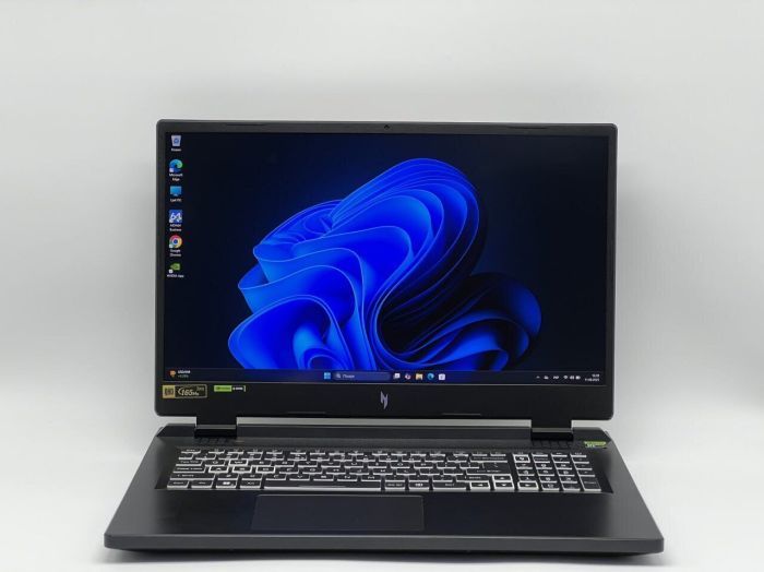 Ігровий ноутбук Acer Nitro 17 AN17-51-70CB / 17,3" (2560x1440) IPS / Intel Core i7-13700H (14 (20) ядер по 3,7 - 5,0 ГГц) / 32 ГБ DDR5 / 960 ГБ SSD / nVidia GeForce RTX 4060, 8 ГБ GDDR6, 128-біт / Веб-камера б/в - зображення 2
